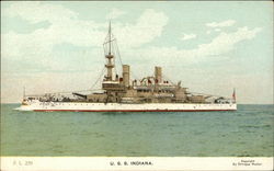 USS Indiana Postcard