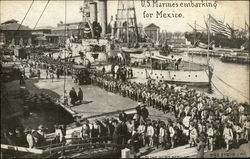 U.S. Marines Embarking for Mexico Postcard