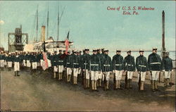 Crew of USS Wolverine - Erie, Pennsylvania Postcard