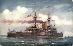 HMS "Majestic" Postcard