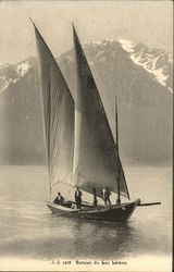 J.J. 1408 - Barque du Lac Léman Postcard