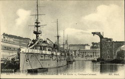 Brest - L'Arrière-Port « La Gloire », Croiseur-Cuirassé Boats, Ships Postcard Postcard