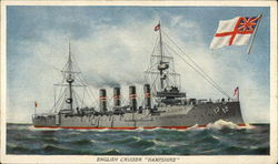 English Cruiser "Hampshire" Postcard