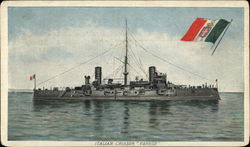 Italian Cruiser "Varese" Postcard