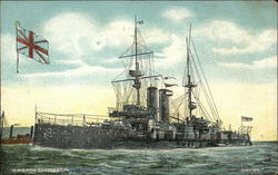 HMS King Edward XII on the Water Postcard