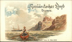Norddeutscher Lloyd, Bremen - Dampfer "Grosser Kurfürst" den 15. Mai 1900 Postcard