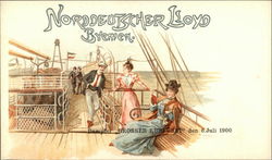 Norddeutscher Lloyd, Bremen - Dampfer "Grosser Kurfürst" den 6. Juli 1900 Postcard