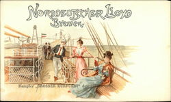 Norddeutscher Lloyd, Bremen - Dampfer "Grosser Kurfürst" den 27. Mai 1900 Postcard