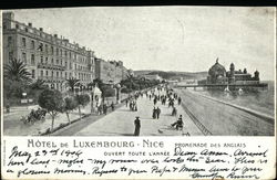 Hôtel de Luxembourg - Nice - Promenade des Anglais Postcard