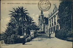 705 - Monte-Carlo - Le Théâtre, Casino entre les Palmiers Postcard