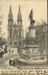 Les Reformes a le Monument des Mobiles Postcard