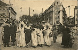 Carnival Scene Postcard