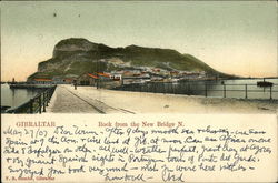 Rock from the New Bridge North Gibraltar, Gibraltar Spain Postcard Postcard