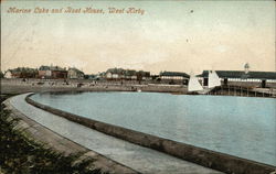 Marine Lake and Boat House Postcard