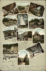 Views of Karlsbad Postcard