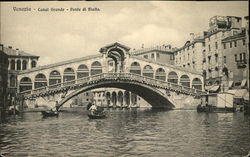 Venezia, Canal Grande e Ponte di Rialto Postcard