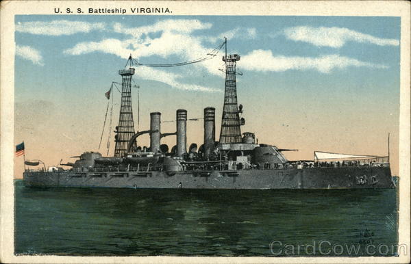 U.S.S. Battleship Virginia Battleships