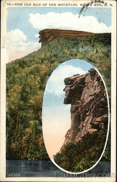 The Old Man of the Mountain Franconia Notch New Hampshire