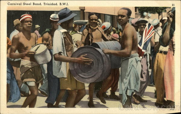 Carnival Steel Band Trinidad B.W.I Caribbean Islands