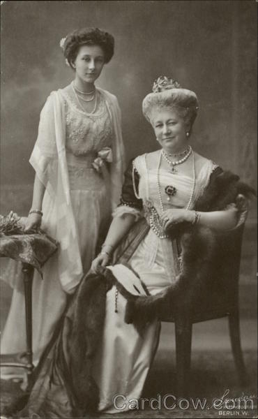 Portrait of Royal Woman and Daughter Royalty