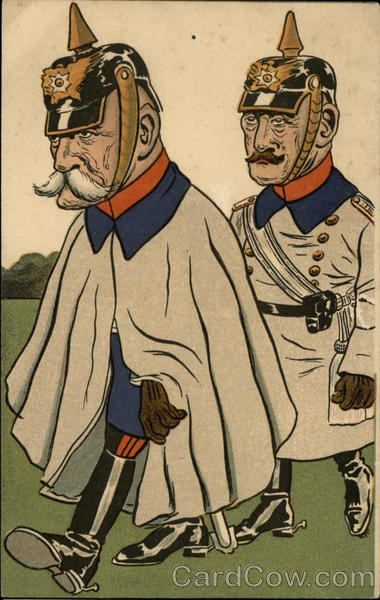 Caricatures of Military Officers World War I