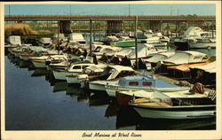 Boat Marina at West River Postcard