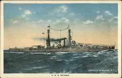 USS Nevada Postcard