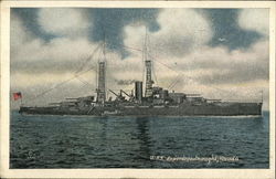 USS Superdreadnought Nevada Postcard