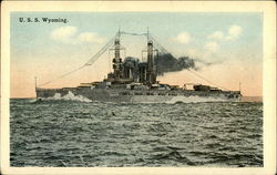 USS Wyoming Postcard