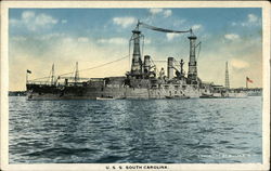 USS South Carolina Postcard