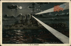 USS Kansas Postcard