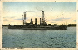 US Battleship "Louisiana" Battleships Postcard Postcard