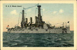 USS Rhode Island Postcard