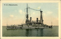 USS Massachusetts Postcard