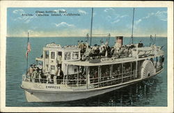 Glass Bottom Boat, Avalon Postcard