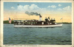 U.S. Mail Boat "Uncle Sam" Lake Winnipesaukee, NH Postcard Postcard