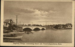 Highway Bridge Onset, MA Postcard Postcard
