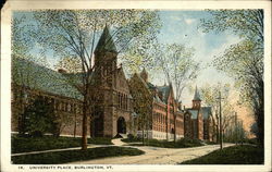 University Place Burlington, VT Postcard Postcard