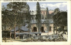 Elephants Quarters, Central Park Postcard