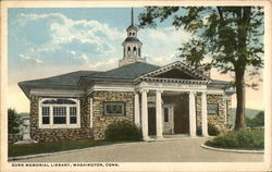 Gunn Memorial Library Postcard