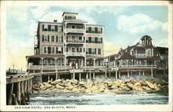 Sea View Hotel Oak Bluffs, MA Postcard Postcard