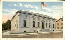 Post Office Quincy, MA Postcard Postcard