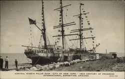 Admiral Byrd's Polar Ship City of New York, 1933 Century of Progress International Exposition Chicago, IL Postcard Postcard