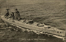HMS "Nelson" - Aerial View Postcard
