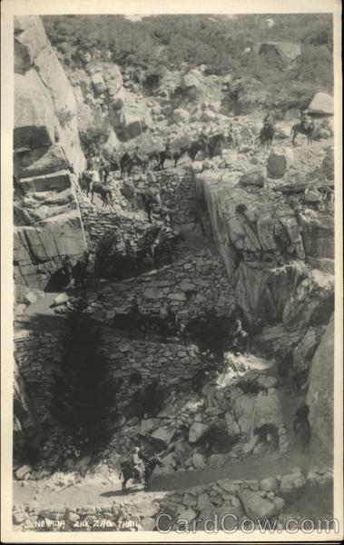 Zig Zag Trail To Nevada Falls Yosemite National Park