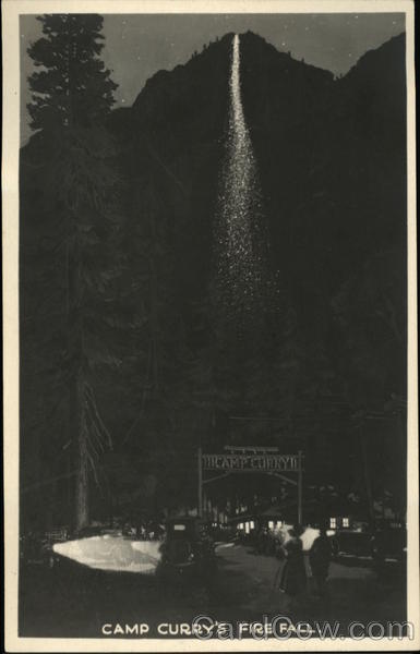 Camp Curry's Fire Fall Yosemite National Park