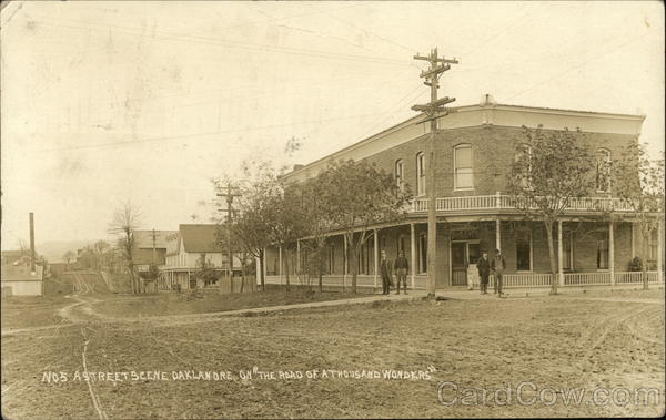 A Street Scene Oakland Oregon