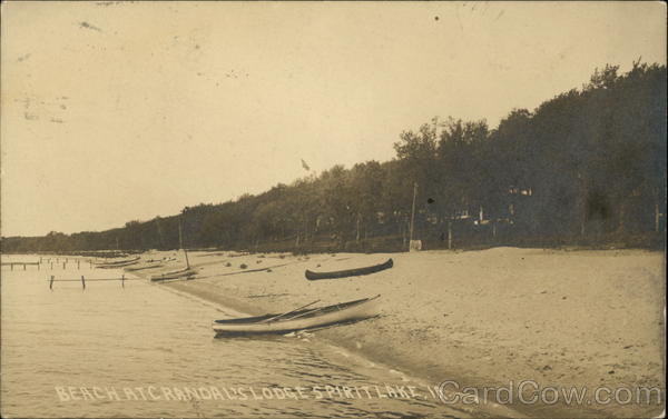Beach at Crandal's Lodge Spirit Lake Iowa