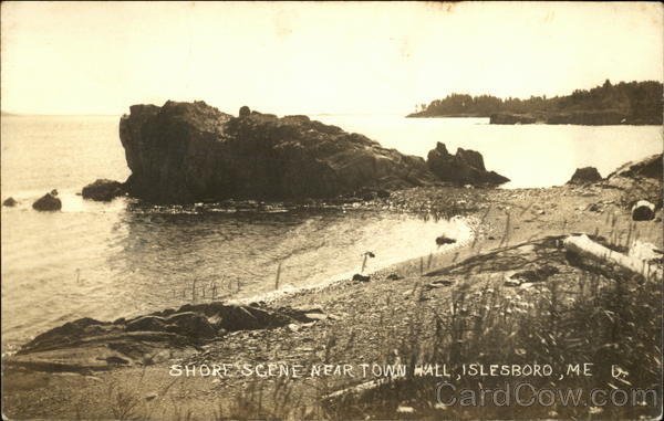 Shore Scene near Town Hall Islesboro Maine