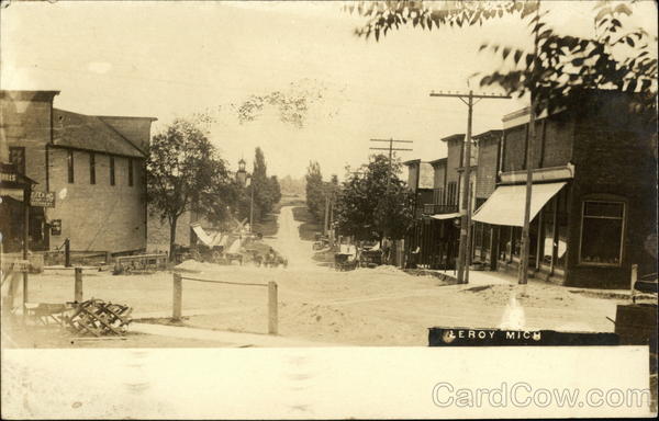 View of Town Leroy Michigan